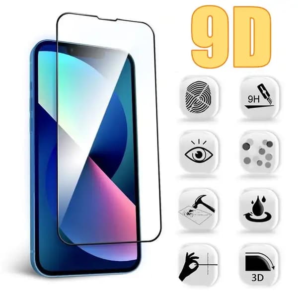 2-PACK -9D skærmbeskytter iPhone 15 PRO  hærdet glas (6,1 tommer)