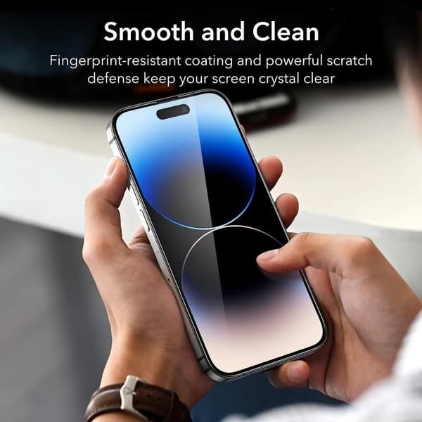 2-PACK iPhone 15 hærdet glas 0,26 mm 2,5D 9H fuldformat