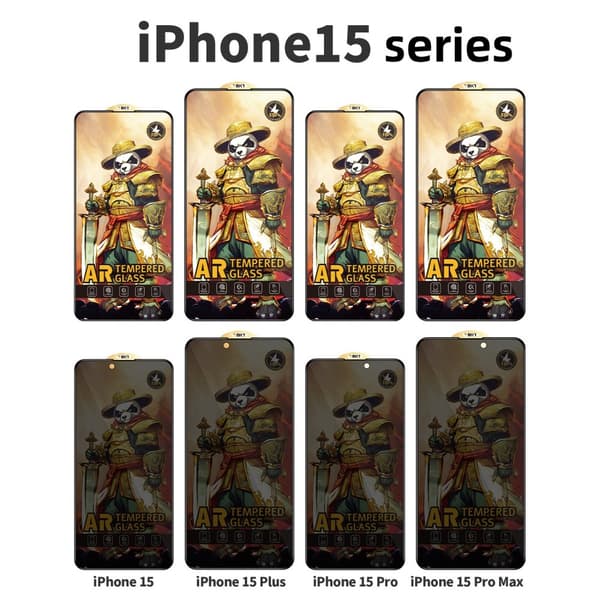 INF Skærmbeskytter med høj klarhed og fingeraftryk - 3 stk iPhone 15