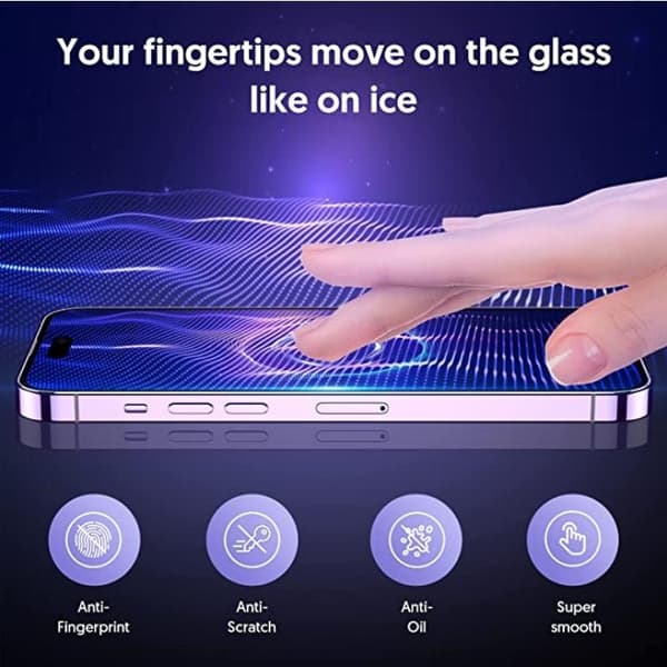 [2-PACK] Privacy iPhone 15 Pro Max skærmbeskytter hærdet glas