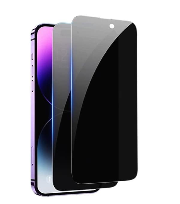 [2-PACK] Privacy iPhone 15 Pro Max skärmskydd i härdat glas