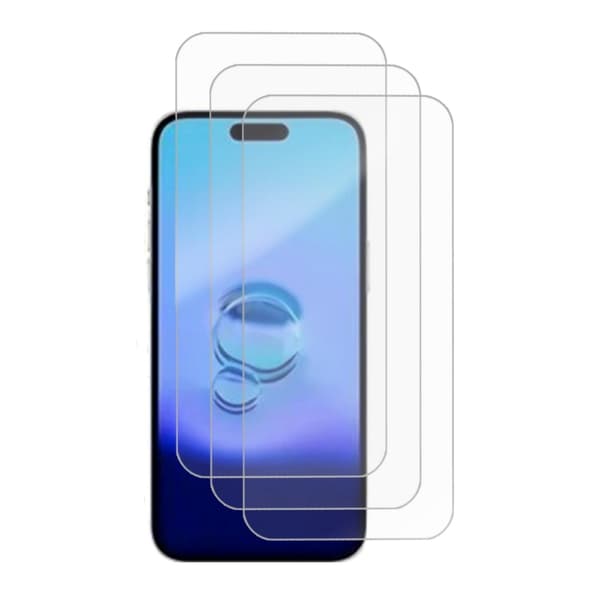 HD herdet glassfilm av aluminiumslegering Fullt deksel Fallsikkert for iPhone iPhone 15 Pro Max
