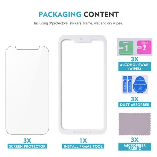 HD hærdet glasfilm i aluminiumslegering Fuldt dæksel Dropsikker til iPhone iPhone 14