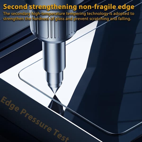 INF HD herdet glassfilm av aluminiumslegering Fullt deksel Fallsikkert for iPhone iPhone 14 Pro