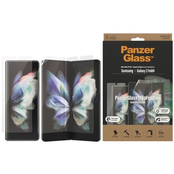 Fodral vänlig Anti-bakteriell skärmskydd i härdat glas Samsung Galaxy Z Fold 4 PanzerGlass