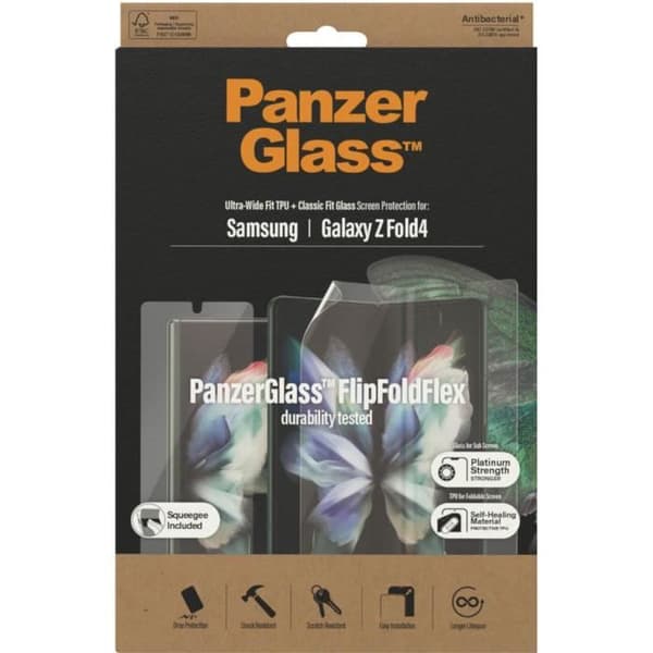 Fodral vänlig Anti-bakteriell skärmskydd i härdat glas Samsung Galaxy Z Fold 4 PanzerGlass
