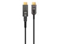 Miniatyrbilde 4 av 5: MANHATTAN Active Optical High Speed HDMI fiberoptisk kabel med avtakbar kontakt 4K@60Hz UHD, HDMI hann til Micro HDMI hann (Type D) og avtakbar HDMI