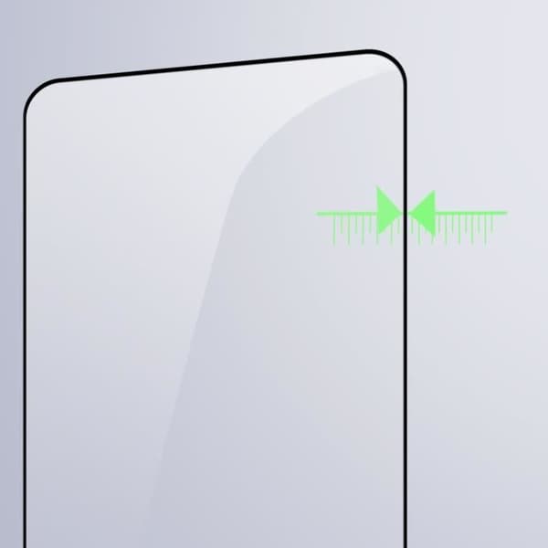 Härdat glas för Honor 90 9H Hårdhet Anti-Scratch Black Outline