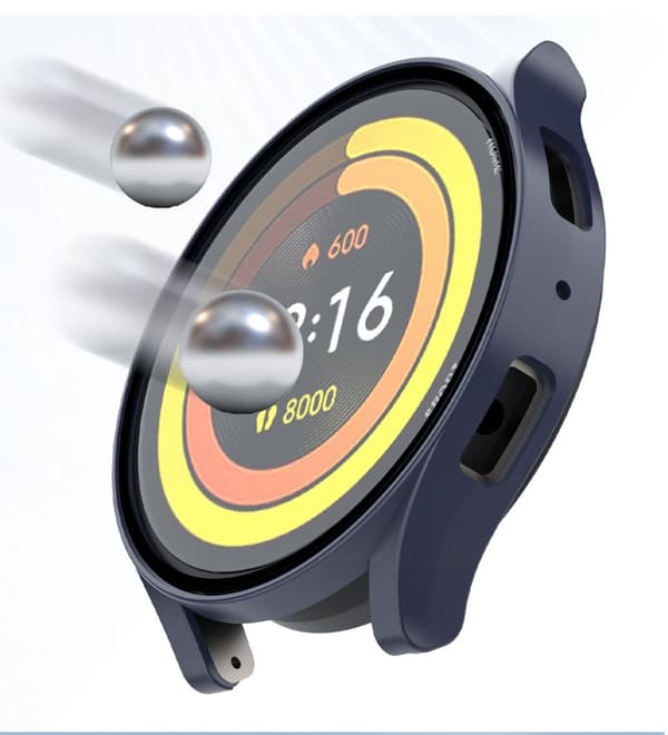 Älykellon kuori näytönsuojalla Samsung Galaxy Watch 6:lle Hopea 40 mm