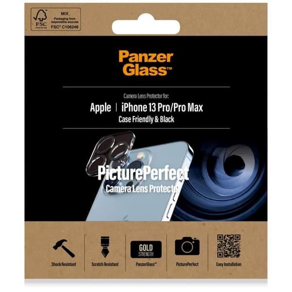 iPhone 13 Pro / 13 Pro Max Skärmskydd för kamera i härdat glas PanzerGlass