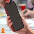 Miniatyrbild 3 av 4: Skyddande film - AVIZAR - iPhone 12/12 Pro - Härdat glas 9H - Antispy - Helt skydd