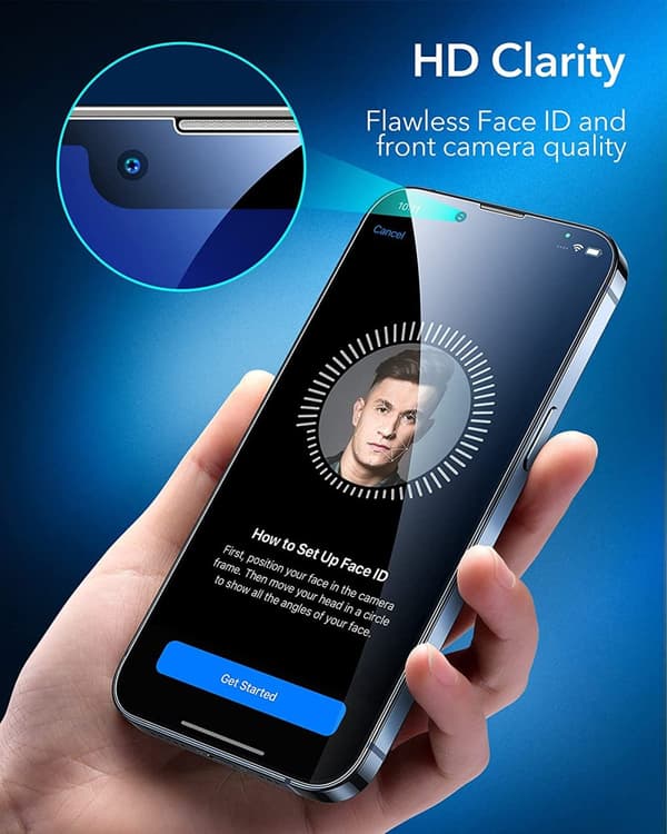 2-PAK- Gennemsigtig skærmbeskytter iPhone 15 PRO (6,1 tommer)