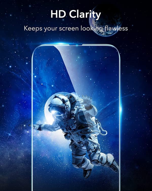 2-PAK- Gennemsigtig skærmbeskytter iPhone 15 PRO MAX