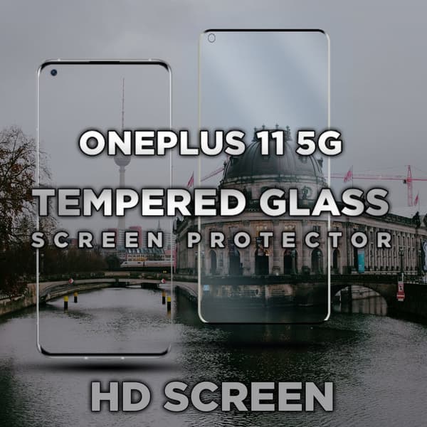 OnePlus 11 5G- Härdat glas 9H - Super kvalitet 3D Skärmskydd