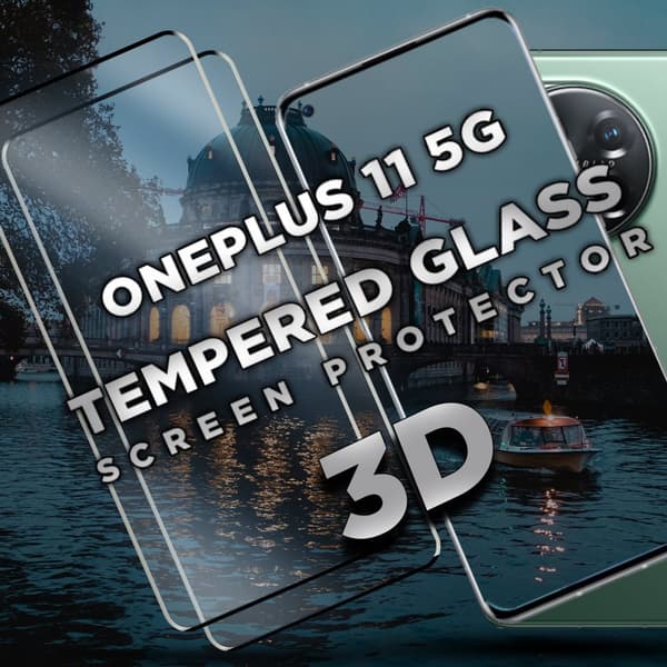 2-Pack OnePlus 11 5G- Härdat glas 9H - Super kvalitet 3D Skärmskydd