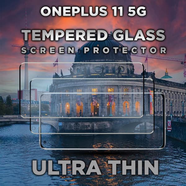 2-Pack OnePlus 11 5G- Härdat glas 9H - Super kvalitet 3D Skärmskydd