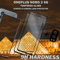 Miniatyrbild 3 av 5: 2-Pack OnePlus Nord 2 5G & 1-Pack linsskydd - Härdat Glas 9H - Super kvalitet 3D