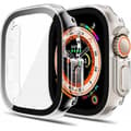 Miniatyrbillede 1 af 6: Apple Watch 49mm Ultra Stötdämpande Skal 9H Härdat Glas 2in1