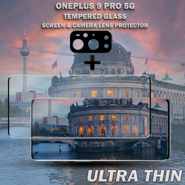 OnePlus 9 Pro 5G & 1-Pack linsskydd - Härdat Glas 9H - Super kvalitet 3D
