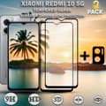 Miniatyrbild 1 av 5: 2-Pack Xiaomi Redmi 10 5G & 1-Pack linsskydd - Härdat Glas 9H - Super kvalitet 3D