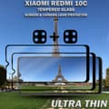 Miniatyrbild 5 av 5: 2-Pack Xiaomi Redmi 10C & 2-Pack linsskydd - Härdat Glas 9H - Super kvalitet 3D