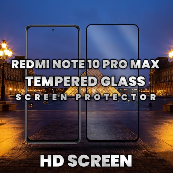 Xiaomi Redmi Note 10 Pro Max - Härdat Glas 9H - Super kvalitet 3D