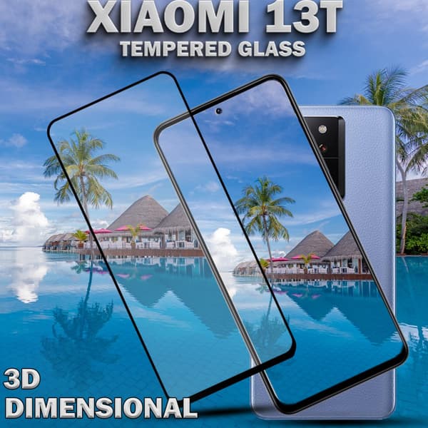 Xiaomi 13T - Härdat glas 9H - Super kvalitet 3D Skärmskydd