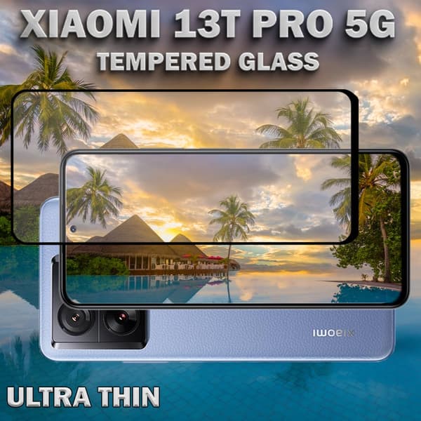 Xiaomi 13T Pro 5G - Härdat glas 9H - Super kvalitet 3D Skärmskydd