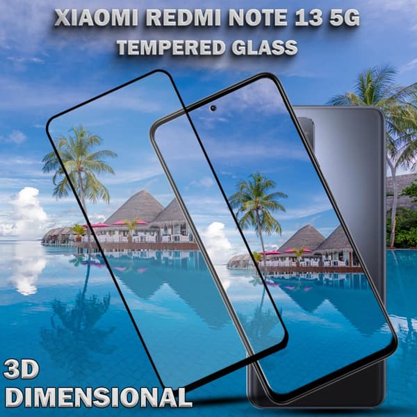 Xiaomi Redmi Note 13 5G- Härdat glas 9H - Super kvalitet 3D Skärmskydd