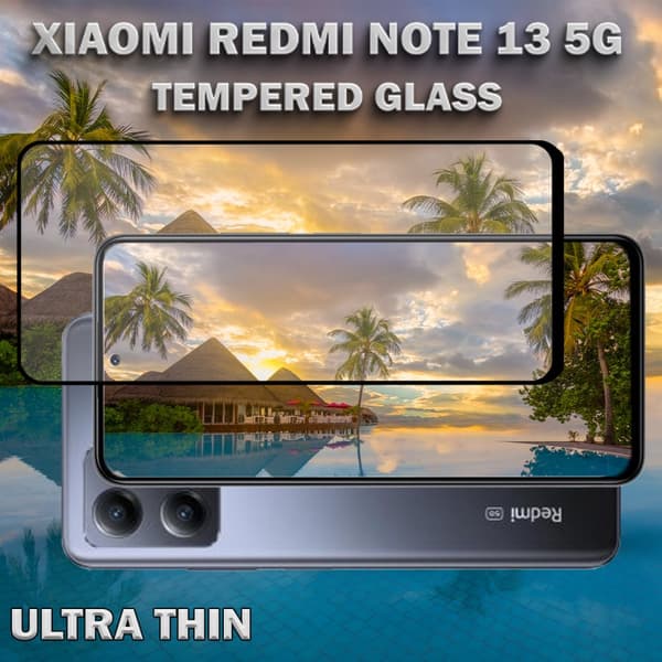 Xiaomi Redmi Note 13 5G- Härdat glas 9H - Super kvalitet 3D Skärmskydd