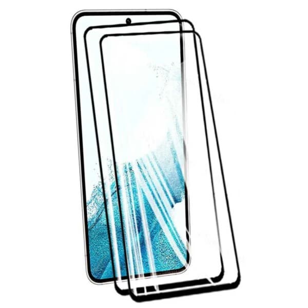 2-pack galakse S21fe HD herdet glassskjermbeskytter karbonfiber