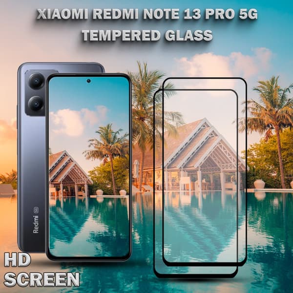 2-Pack Xiaomi Redmi Note 13 Pro 5G- Härdat glas 9H - Super kvalitet 3D Skärmskydd