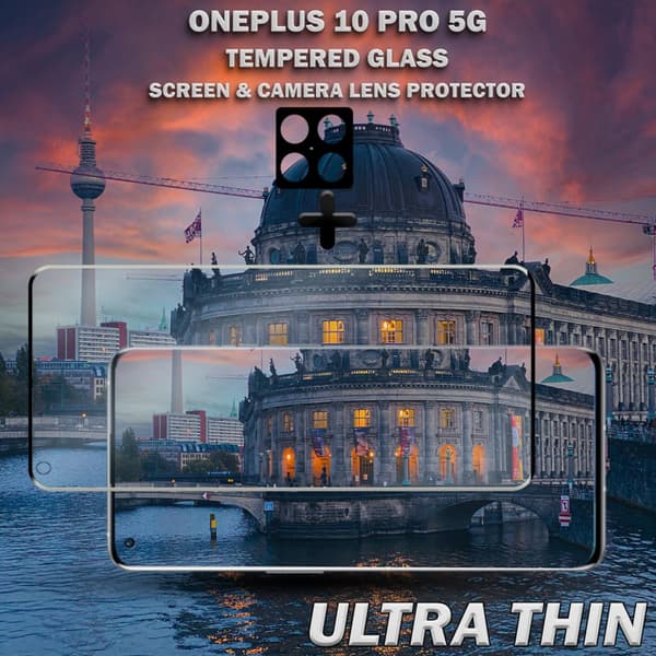 OnePlus 10 Pro 5G & 1-Pack linsskydd - Härdat Glas 9H - Super kvalitet 3D