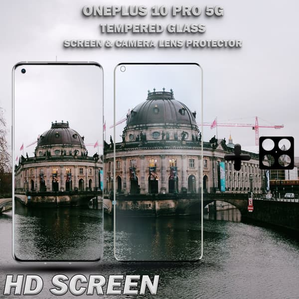 OnePlus 10 Pro 5G & 1-Pack linsskydd - Härdat Glas 9H - Super kvalitet 3D