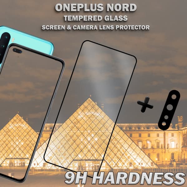 OnePlus Nord & 1-Pack linsskydd - Härdat Glas 9H - Super kvalitet 3D