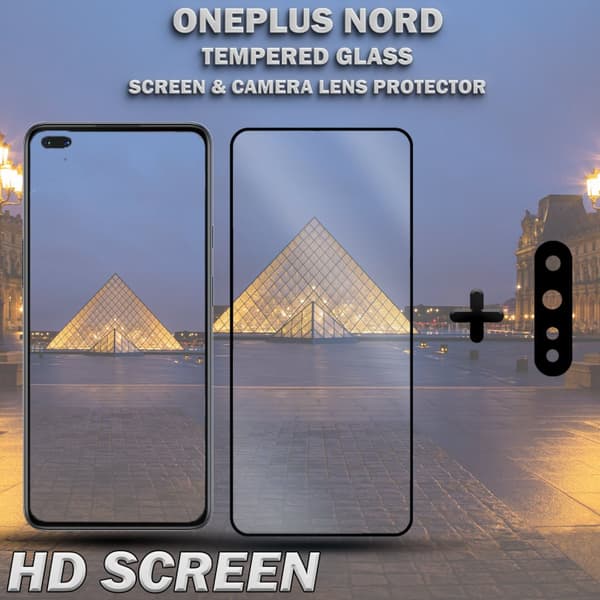 OnePlus Nord & 1-Pack linsskydd - Härdat Glas 9H - Super kvalitet 3D