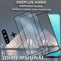 Miniatyrbild 4 av 5: 2-Pack OnePlus Nord & 1-Pack linsskydd - Härdat Glas 9H - Super kvalitet 3D