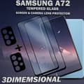 Miniatyrbild 4 av 5: 2-Pack Samsung A72 & 2-Pack linsskydd - Härdat Glas 9H - Super kvalitet 3D