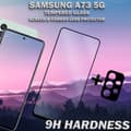 Miniatyrbild 3 av 5: Samsung A73 5G & 1-Pack linsskydd - Härdat Glas 9H - Super kvalitet 3D