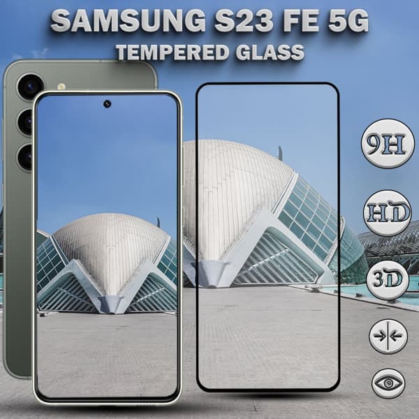 Samsung S23 FE 5G - 9H Härdat Glass - Super Kvalitet 3D