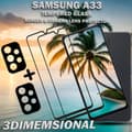 Miniatyrbild 4 av 5: 2-Pack Samsung A33 Skärmskydd & 2-Pack linsskydd - Härdat Glas 9H - Super kvalitet 3D