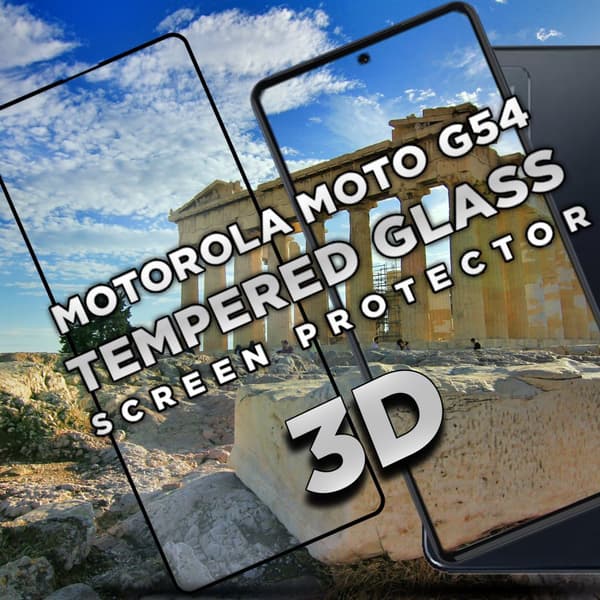 Motorola Moto G54 - Härdat Glas 9H - Super kvalitet 3D Skärmskydd