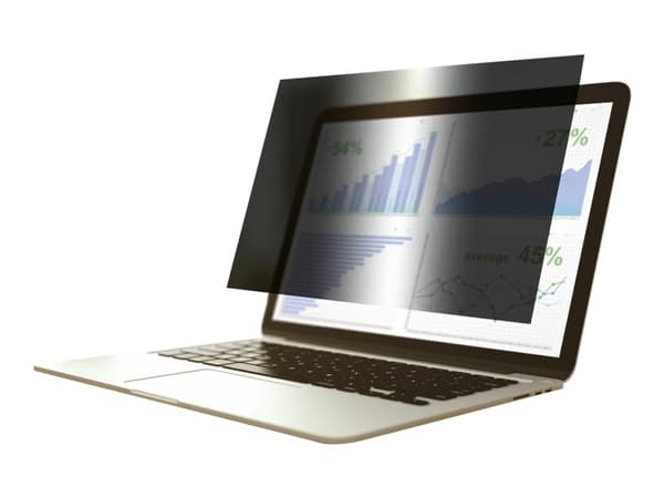 eSTUFF - Notebookpersonvernsfilter - avtakbar - klebemiddel - 14" - svart Sort