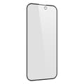 Miniatyrbild 2 av 4: Skyddsfilm - AVIZAR - iPhone 15/15 Pro - 9H härdat glas - Anti-spion - Svart