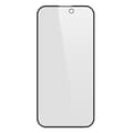 Miniatyrbild 1 av 4: Skyddsfilm - AVIZAR - iPhone 15/15 Pro - 9H härdat glas - Anti-spion - Svart