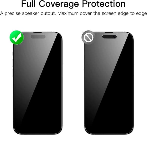 3X herdet glass beskyttelse iPhone 15 Pro Max