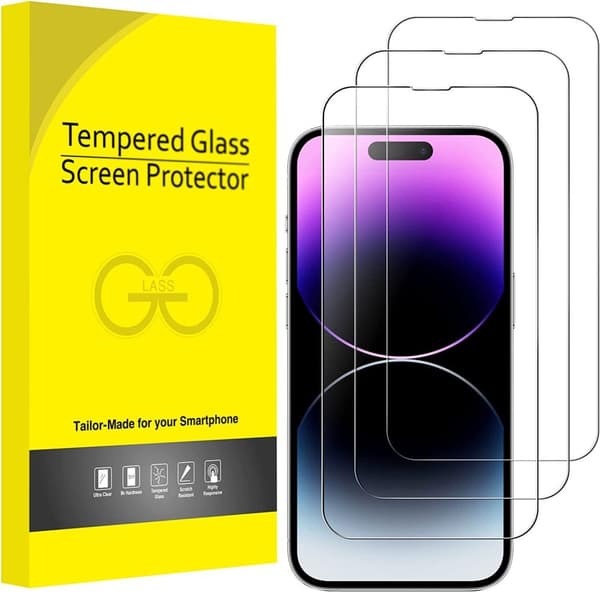 3X Härdat Glasskydd iPhone 15 Pro Max