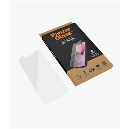 PanzerGlass Clear Screen Protector Apple iPhone 13 Mini Tempered glass Antibacterial glass; Resistant to scratches and bacteria; Shock absorbing; Easy