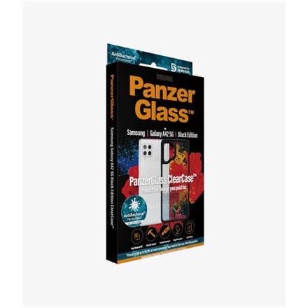 PanzerGlass | Clear Case | Samsung | Galaxy A42 5G | Hardened glass | Black AB | Case Friendly;  More than 19% better protecting performance; Plastic