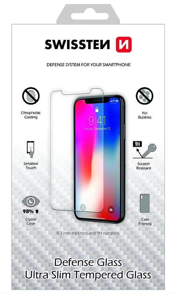 Swissten Ultra Slim Tempered Glass Premium 9H Screen Protector for Apple iPhone 15 Plus